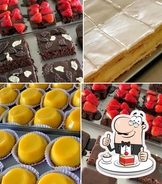 Bon Giorno Padaria e Confeitaria serve uma seleção de pratos doces