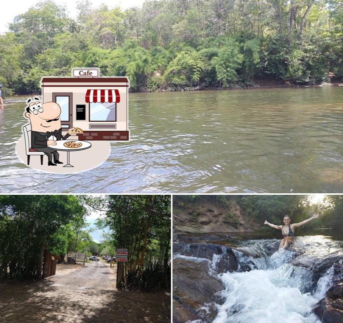 Você pode espairecer no exterior Balneário Rio Mutuca - Dona Fia