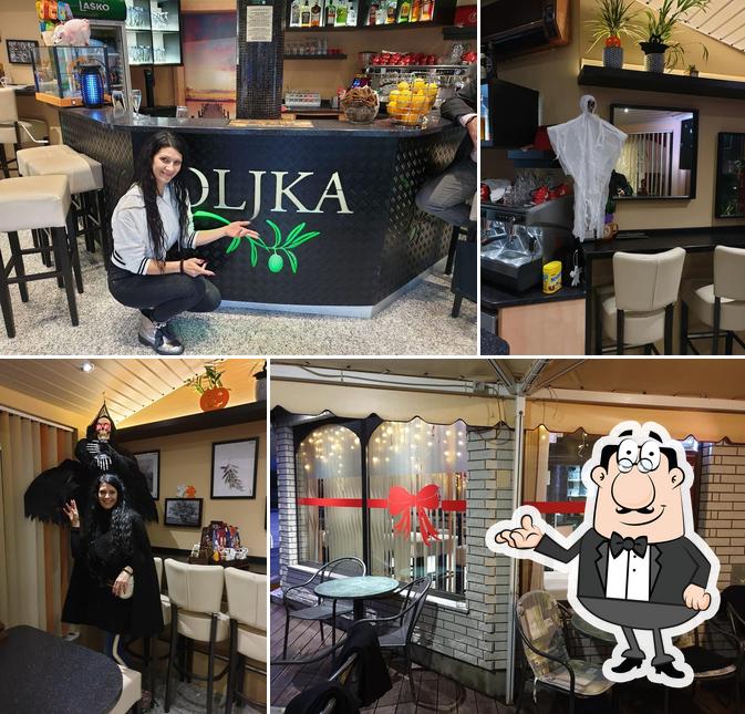 The interior of Kava bar "Oljka"