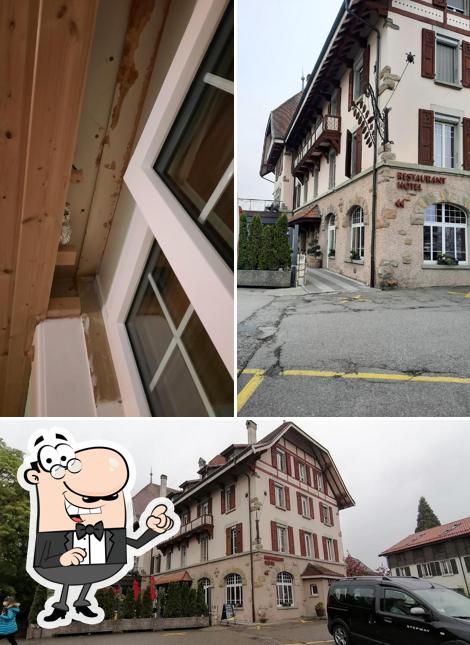 Goditi la vista dagli esterni di Hôtel-Restaurant L'Acacia SA