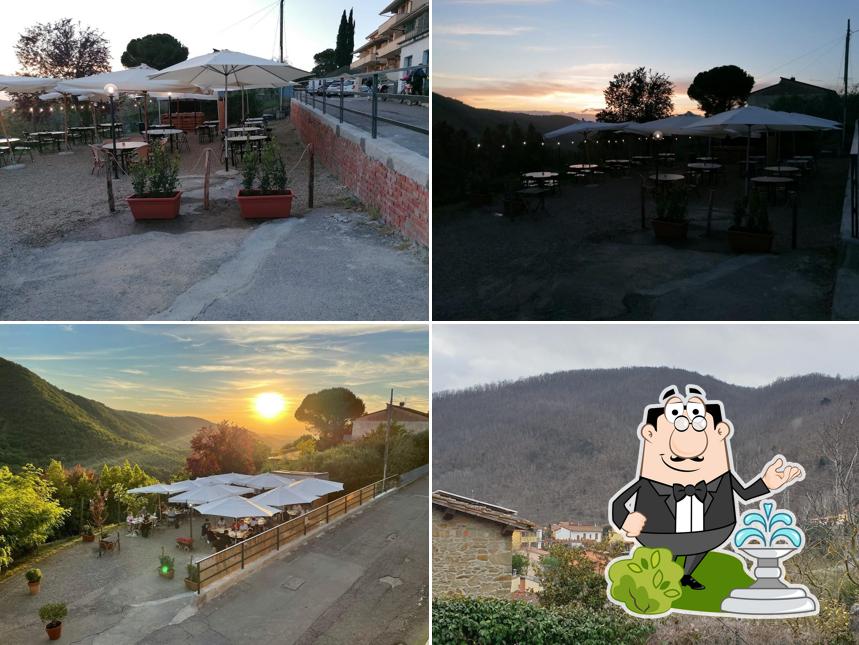 Gli esterni di Trattoria al Poggio