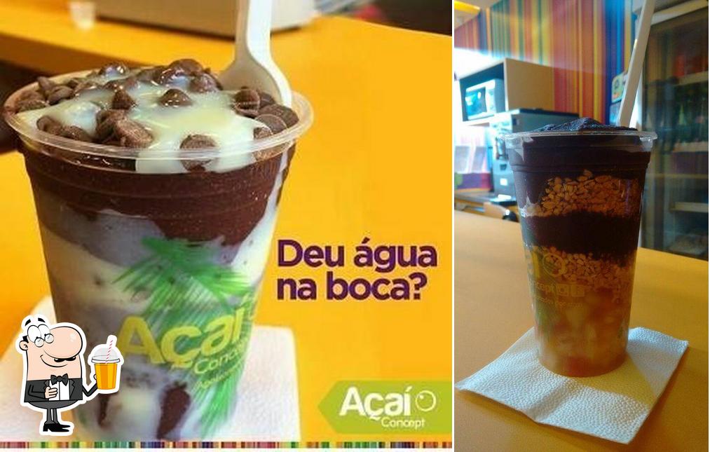 Desfrute de uma bebida no Açai Concept Candeias