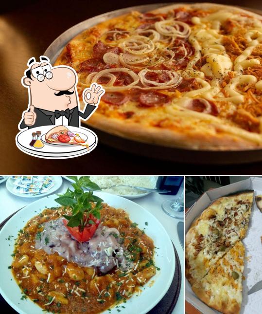 Escolha pizza no Pizza Grill