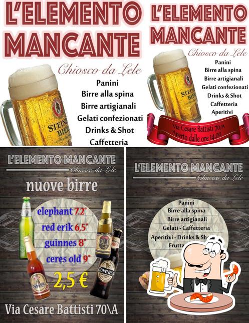 Puoi prenderti un rinfrescante bicchiere di birra chiara o scura