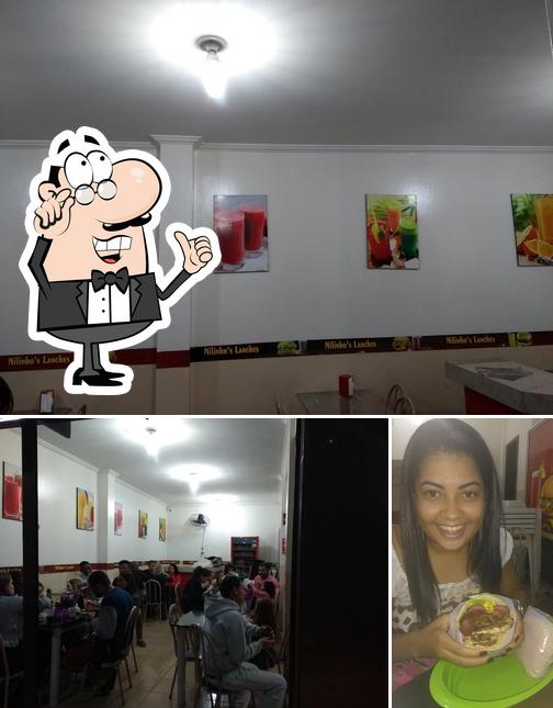 O interior do Lanchonete Nilinho's Lanches