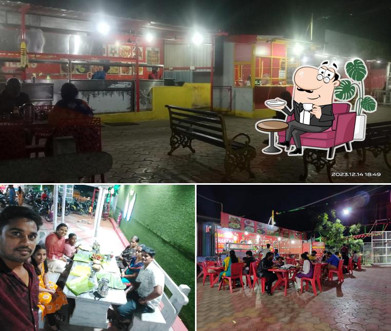 The restaurant's interior and exterior