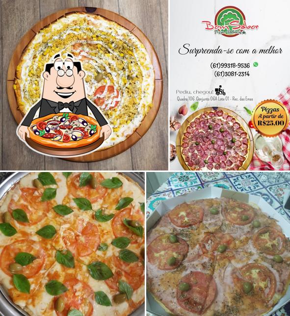 Escolha diversos tipos de pizza