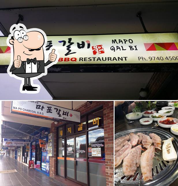 Ma Po Charcoal BBQ Korean Restaurant in Belmore Restaurant menu and