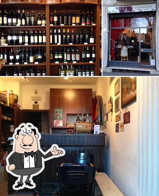 Dai un’occhiata alla foto che mostra la interni e bevanda di Max's Wine