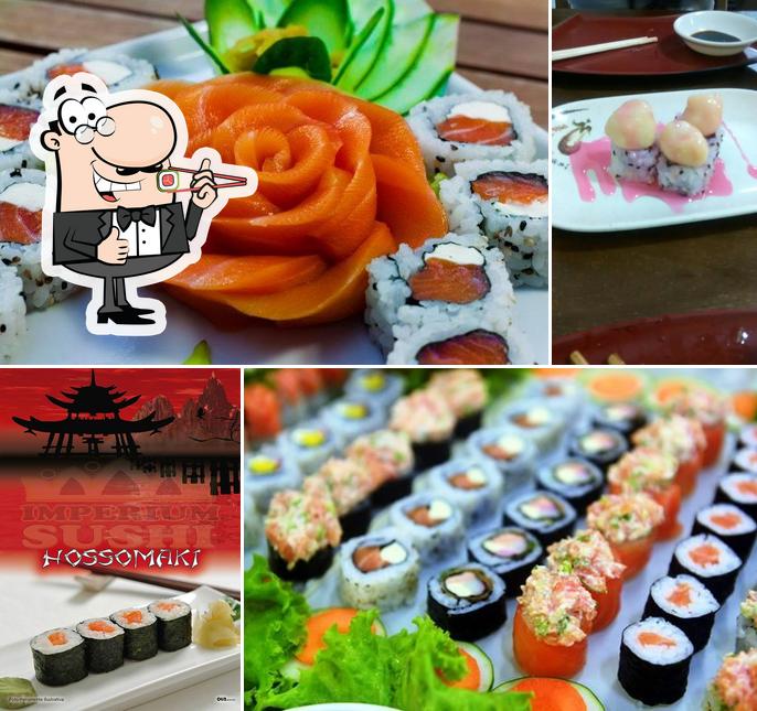 Escolha diversas opções de sushi