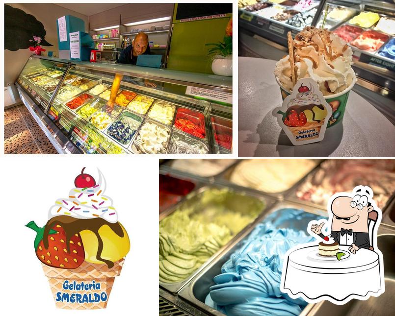 Gelateria Smeraldo di ferracin maurizio offre un'ampia gamma di dessert