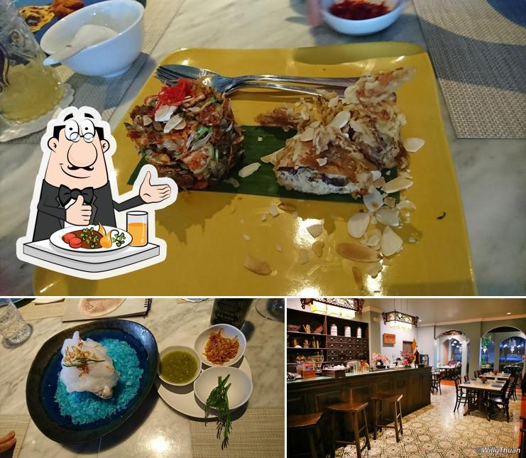 The photo of food and interior at Osha Phuket