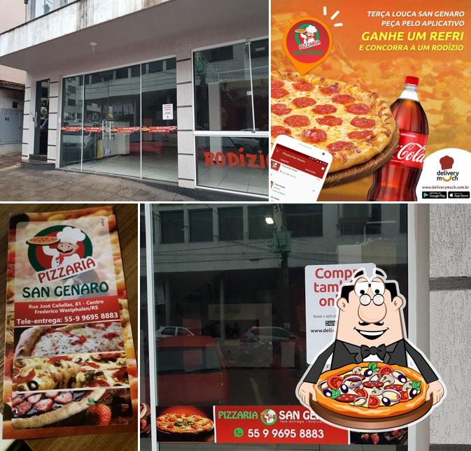 Experimente pizza no Pizzaria San Genaro