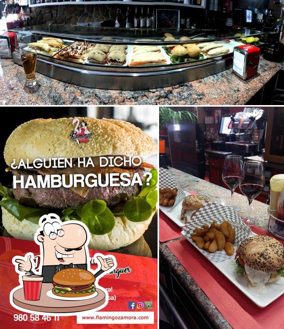 Try out a burger at Diner Flamingo - Tapas & Burger