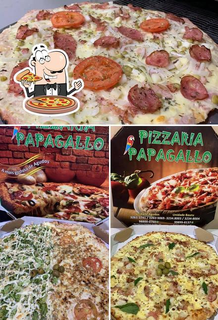 Experimente pizza no Pizzaria Nova Opção