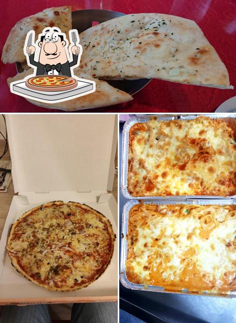 Probiert verschiedene Variationen von Pizza