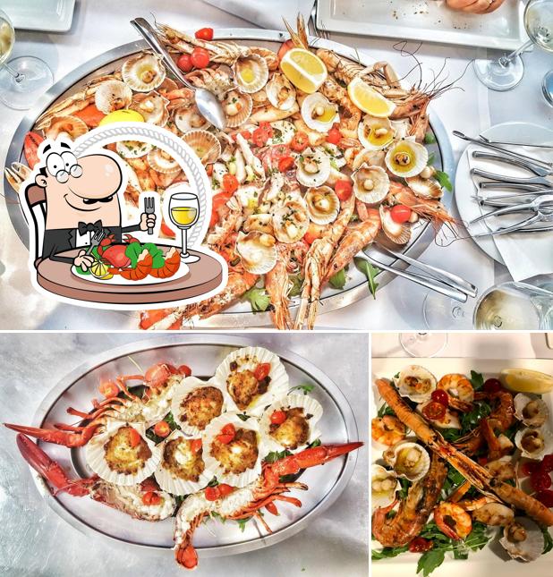 Get seafood at Hotel Alla Terrazza