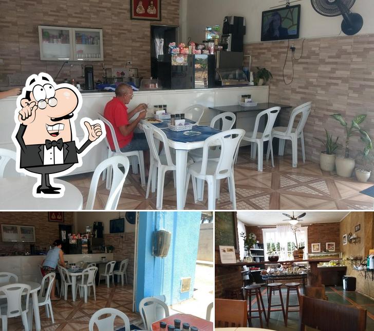 O interior do Restaurante e marmitaria Nossa Senhora das Graças