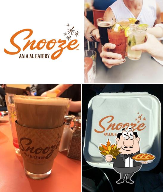Look at this image of Snooze, an A.M. Eatery
