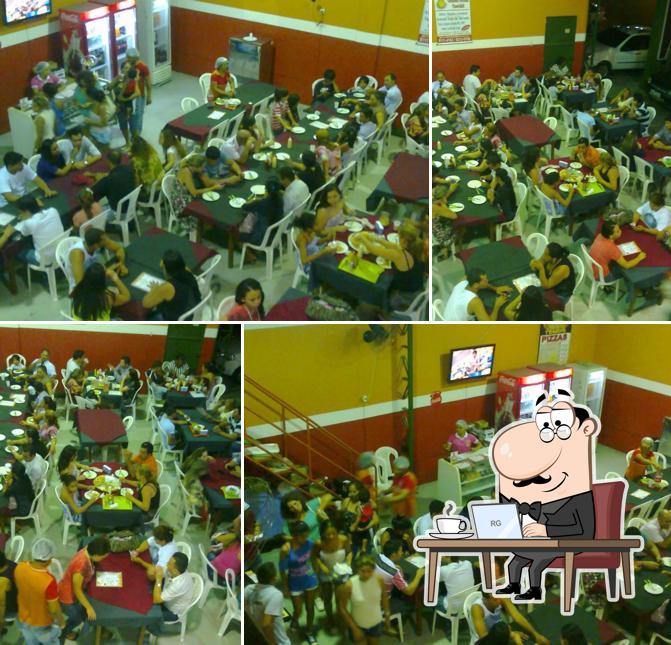 O interior do Lanchonete e Pizzaria Cantinho do Pará