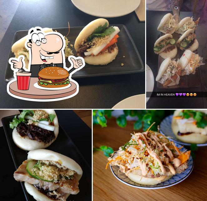 Pide una hamburguesa en Lucky Bao