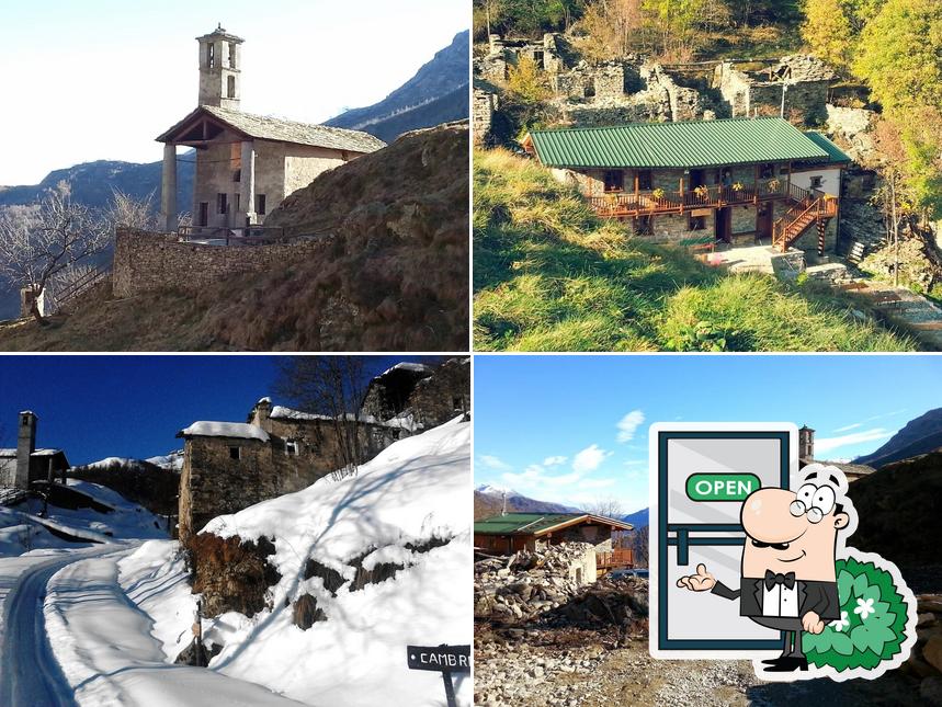 Goditi la vista dall'area esterna di RIFUGIO ALPINO SANTA PULENTA