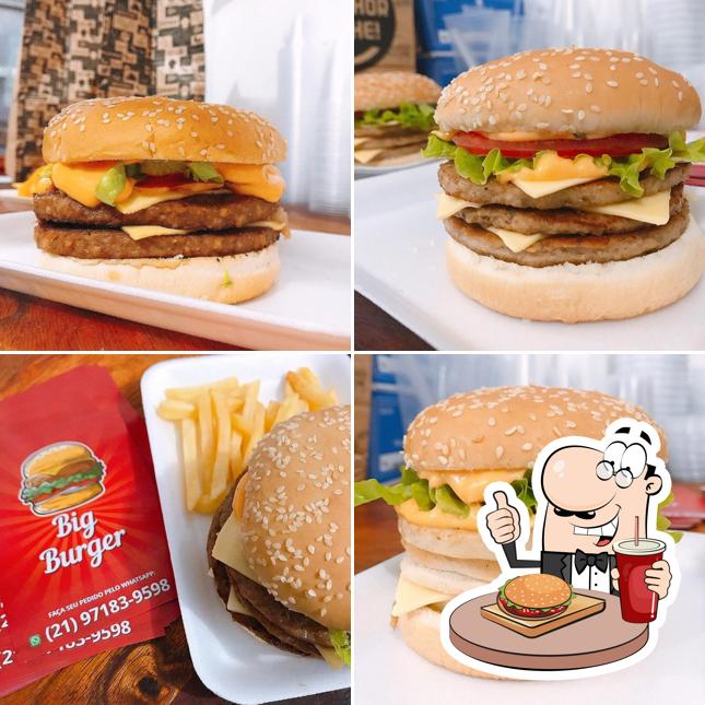 Delicie-se com um hambúrguer no Big Burger