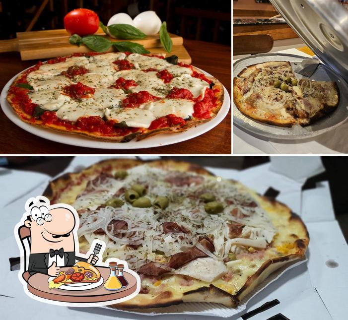 Consiga diferentes variedades de pizza