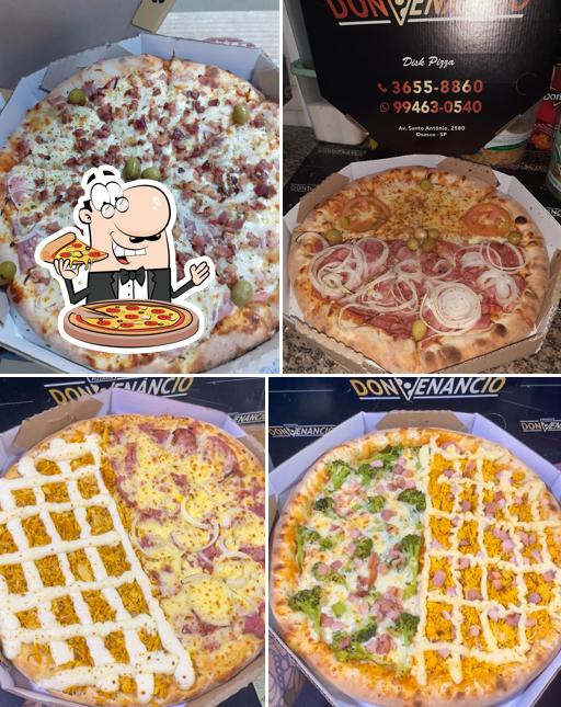 No Don Venâncio Pizzaria, você pode pedir pizza