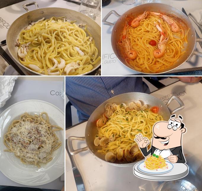 Spaghetti alla carbonara al Opificio Del Gusto Cozze&Co