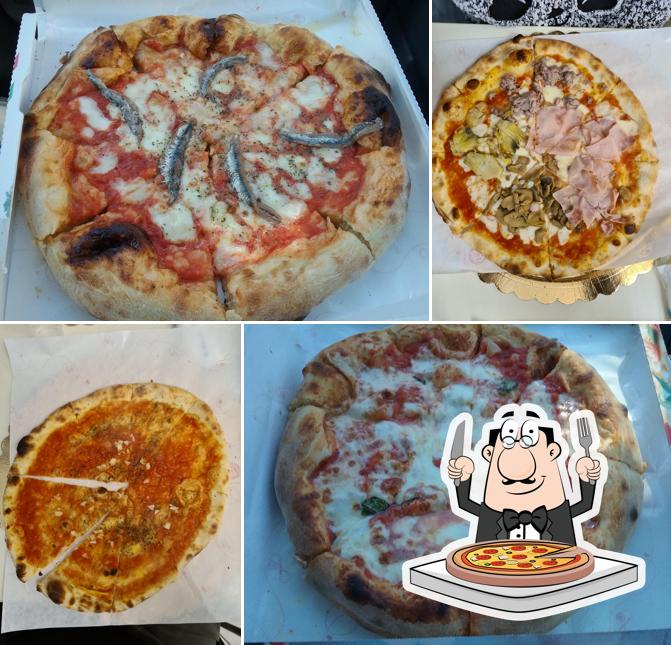 A La Caravella, puoi ordinare una bella pizza