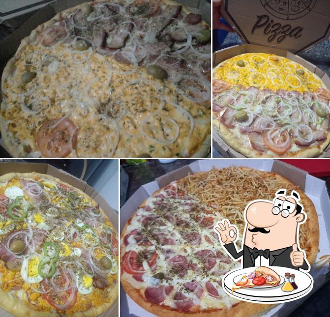 Escolha pizza no Pizzaria bom sabor