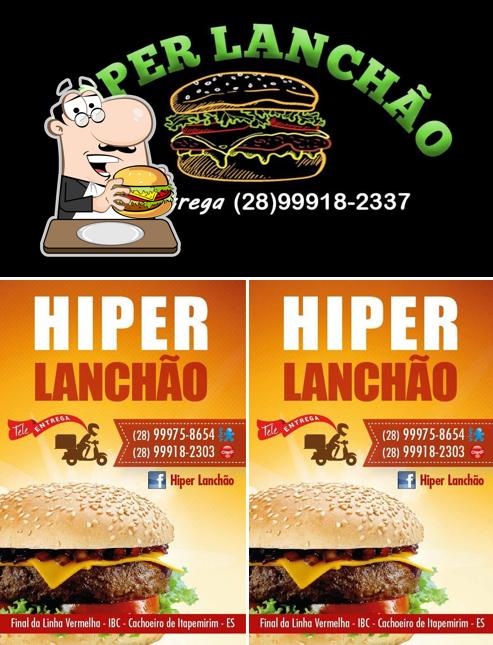 Consiga um hambúrguer no Hiper Lanchão