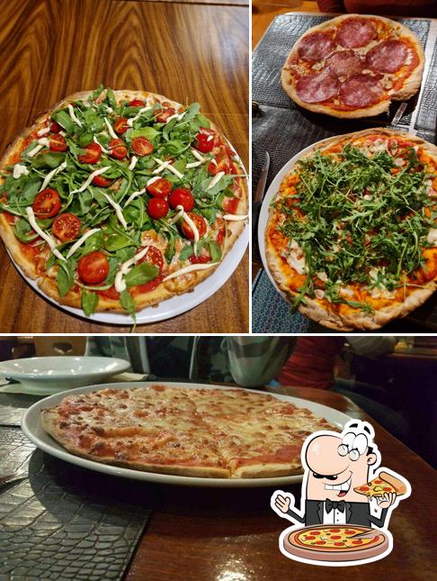 Get pizza at Osteria Del Gusto