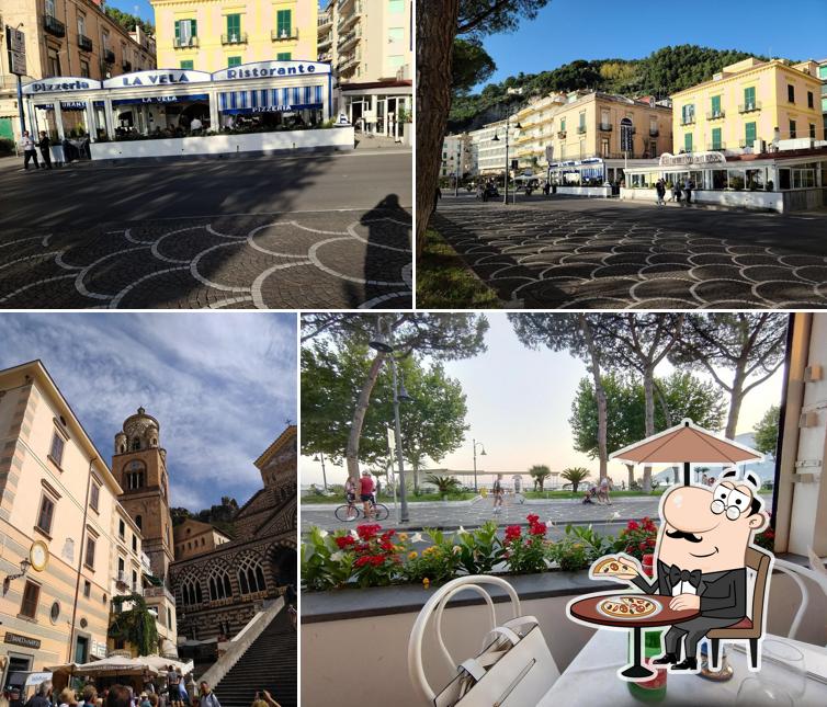 Goditi la vista dagli esterni di Ristorante La Vela