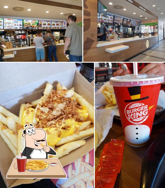 A Burger King vous pouvez essayer des frites, des pommes frites