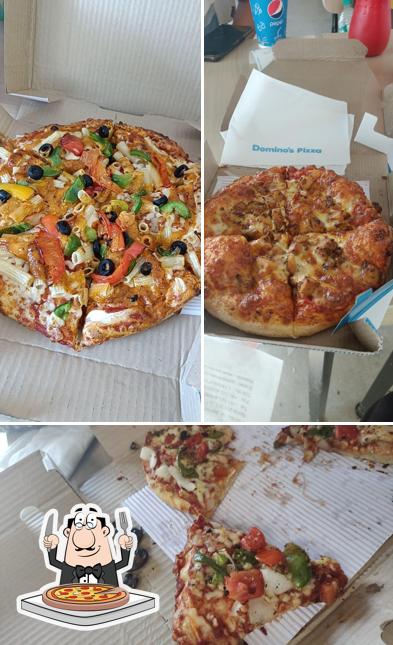 Get pizza at Domino's Pizza