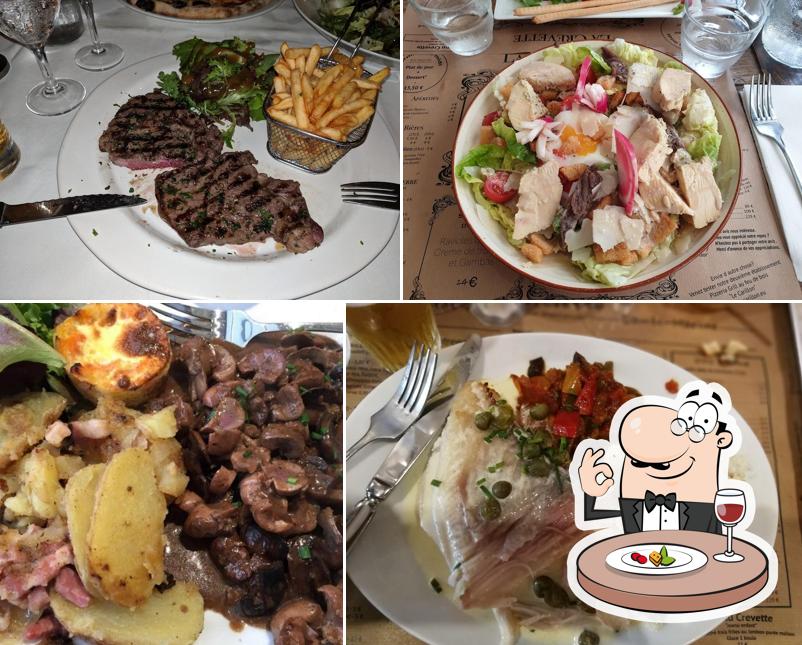 Food at La Crevette