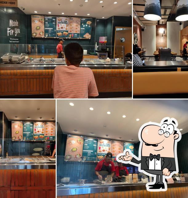 Check out how California Burrito Mexican Kitchen @ Sector 98, Skymark Noida looks inside