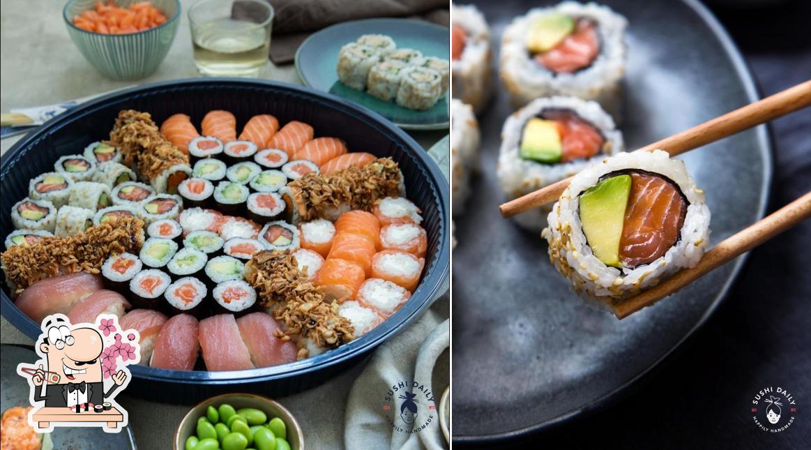 Scegli le diverse opzioni di sushi