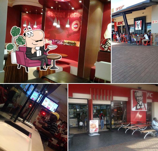 The interior of KFC Jabulani Mall