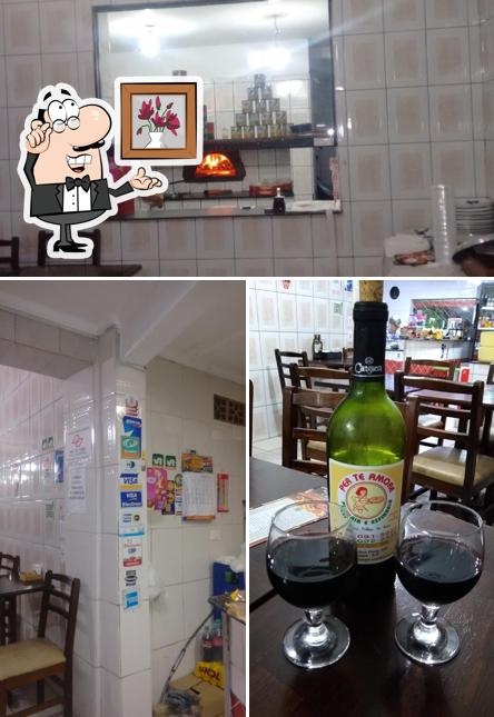 O interior do Per Te Amore Pizzaria e Esfiharia