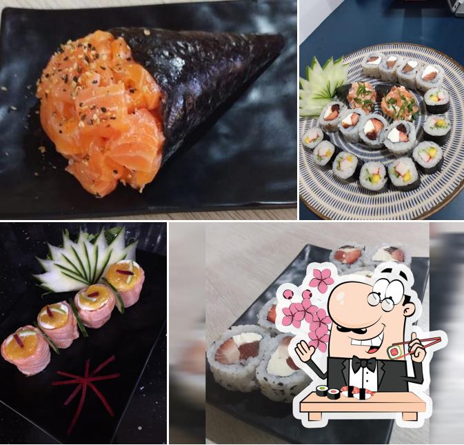 Experimente diversas opções de sushi