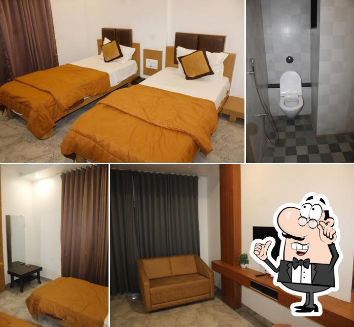 The interior of Hotel Bluestar Best Hotel, Restaurant, Banquet Hall Dhrangadhra