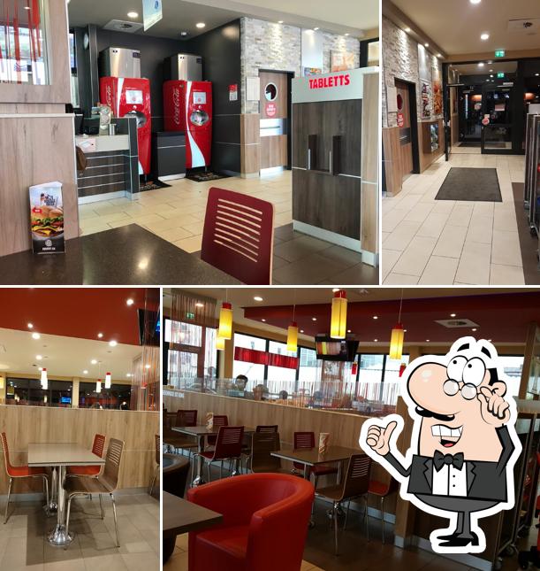 El interior de Burger King Landshut