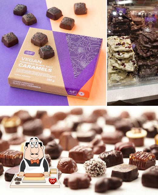 Purdys Chocolatier sert un nombre de desserts