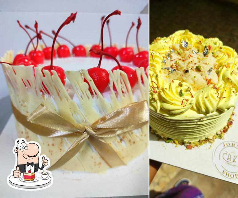 John's cakes offers a selection of sweet dishes