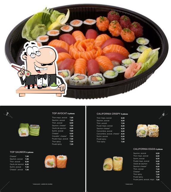 Pide uno de sus distintos tipos de sushi