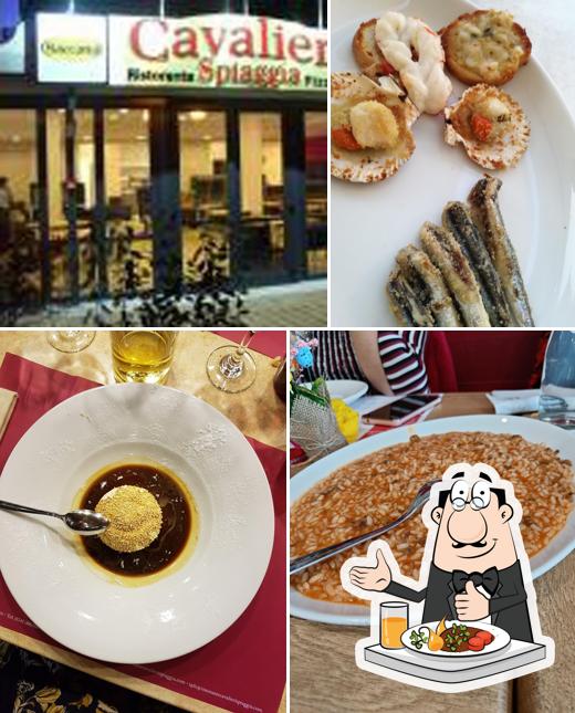 Cibo al Ristorante Cavalieri Spiaggia