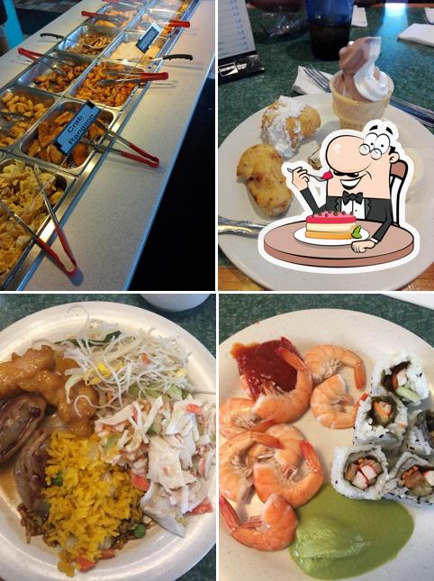China King Buffet offers a number of sweet dishes